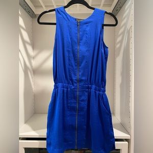 Blue Zip up dress